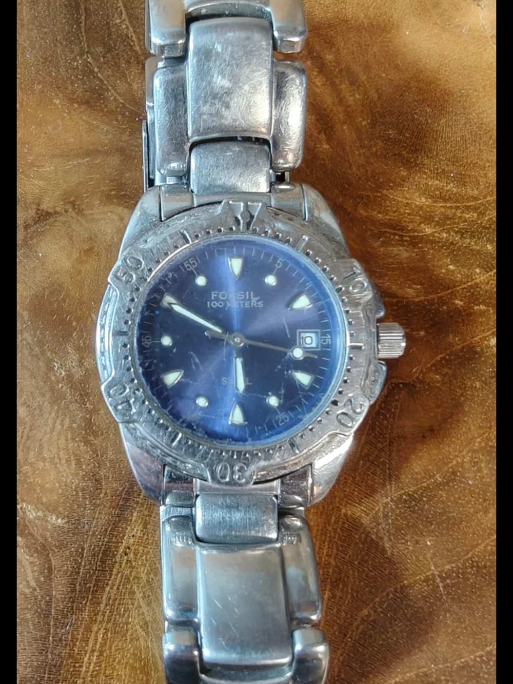 Fossil Blue Women's Watch 90s Vintage